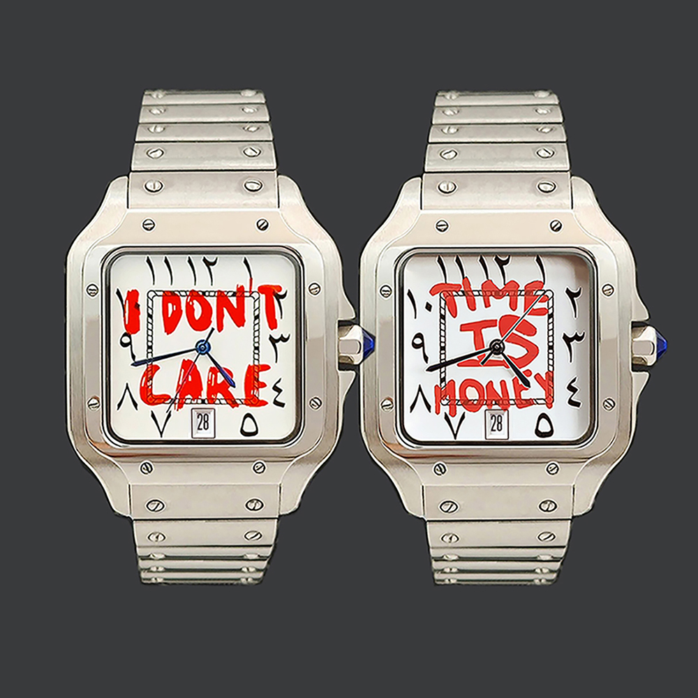 Cartier Watch Tank - ساعة رجالية 38 مم بحركة NH35،