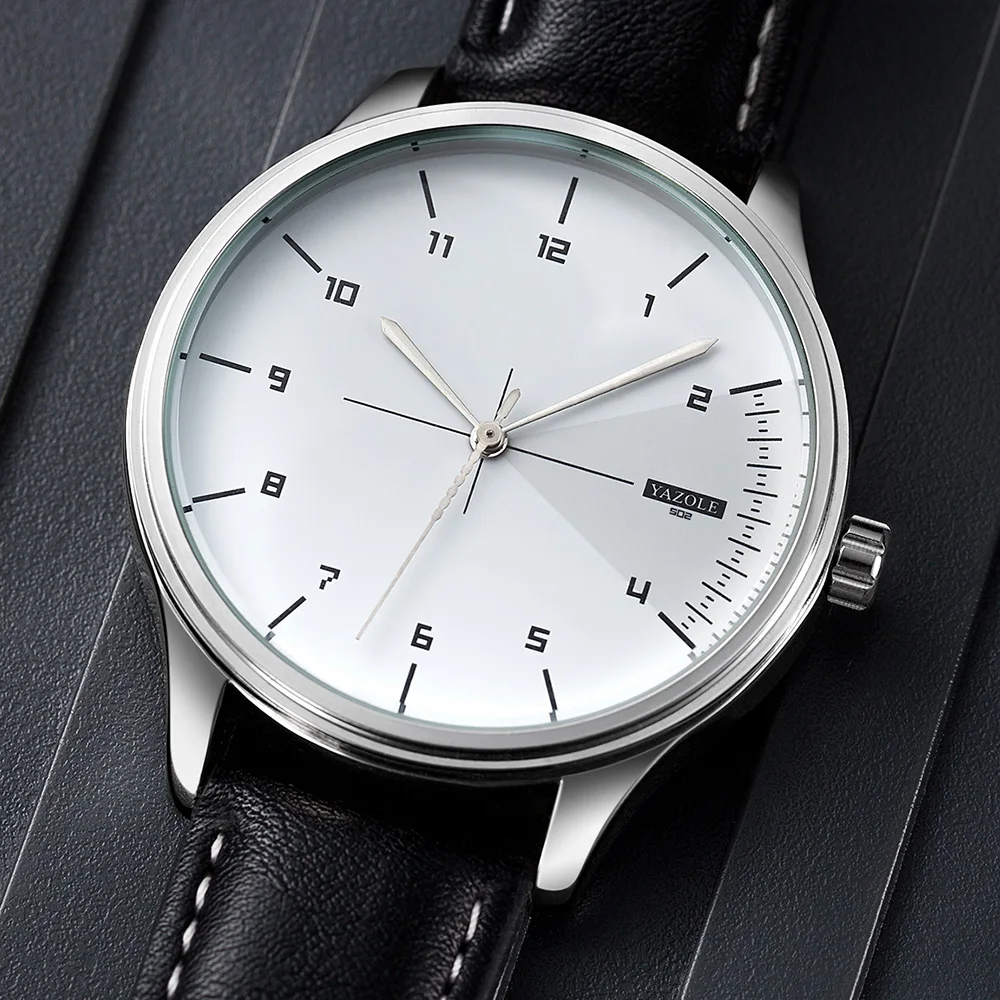Leather Watch Band Men - ساعات كوارتز من العلامة التجارية الرائدة
