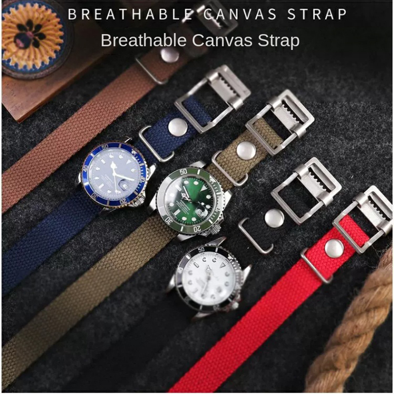 حزام ساعة من قماش النايلون عال - مراجعة Nato Strap Nylon وسعره