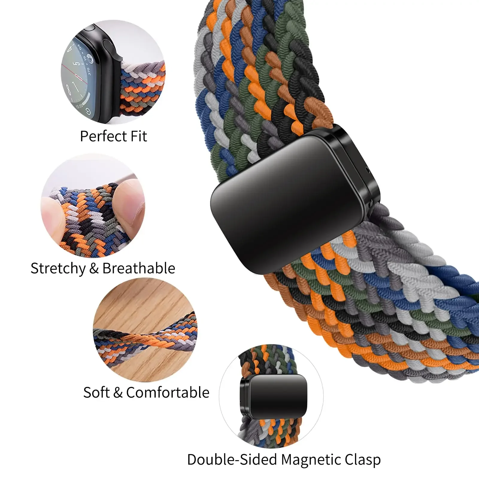 حزام نايلون مضفر لساعة أبل ووت - مراجعة Milanese Loop Magnetic وسعره