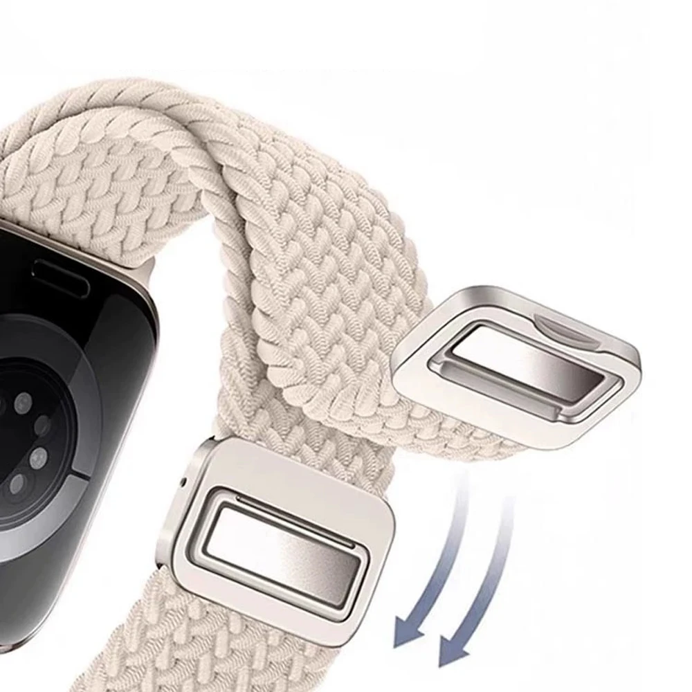 حزام نايلون مضفر لساعة أبل ووت - مراجعة Milanese Loop Magnetic وسعره
