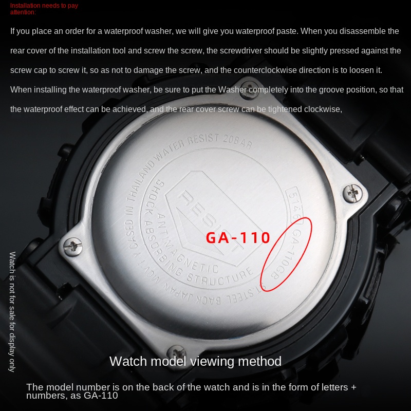 حلقة غبار مقاومة للماء ، حلقة  - مراجعة Casio Watch G-Shock Ga-2100 وسعره