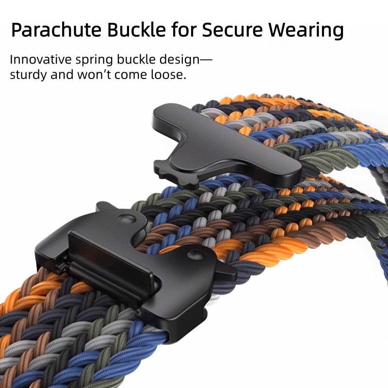 مرونة المنسوجة مظلة حزام ساعة  - مراجعة Parachute Strap Elastic وسعره