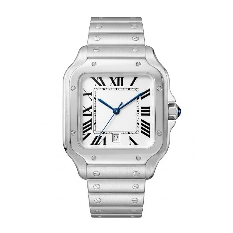 ساعة كوارتز رجالية فاخرة جديدة - مراجعة Cartier Watch Santos وسعره