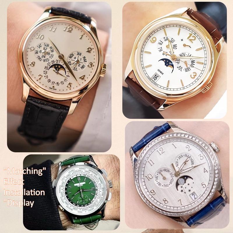 حزام ساعة عالي الجودة من جلد ا - مراجعة Patek Philippe Watch Calatrava وسعره