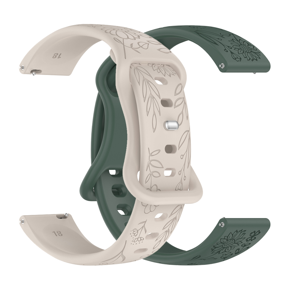 حزام سيليكون ثلاثي الأبعاد مزخ - مراجعة Silicone Watch Band 22Mm وسعره