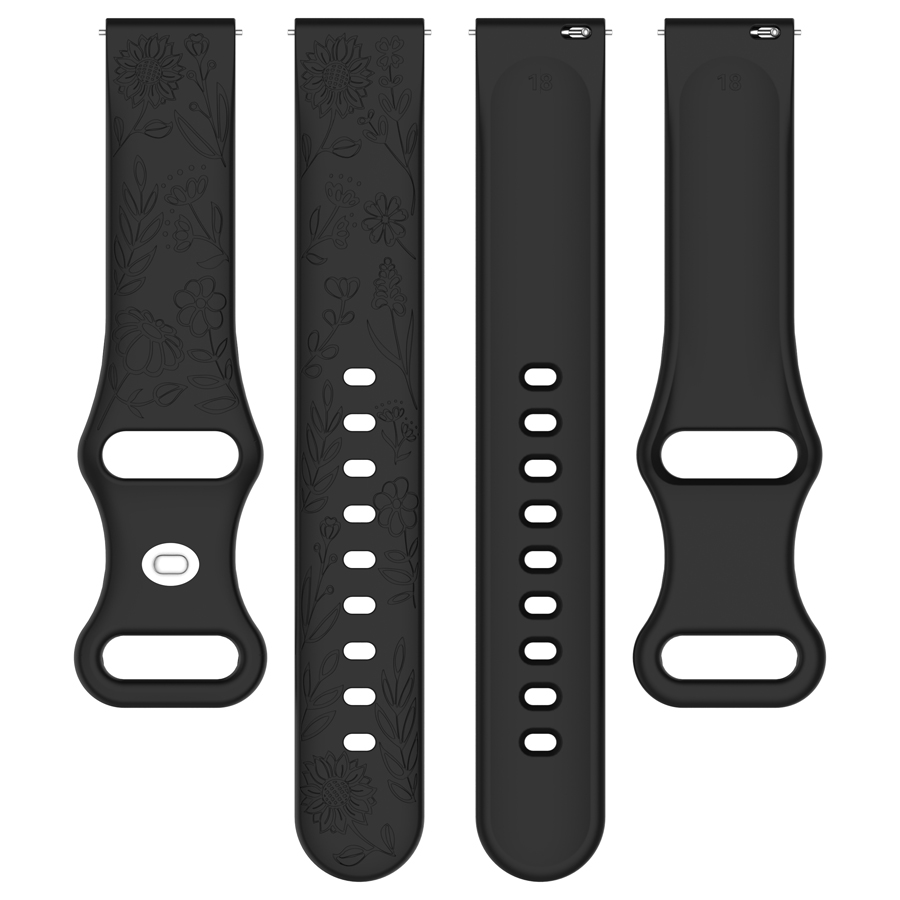 حزام سيليكون ثلاثي الأبعاد مزخ - مراجعة Silicone Watch Band 22Mm وسعره