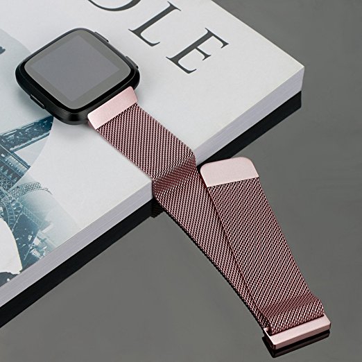 حزام شبكي ميلانيزي لساعة Fitbi - مراجعة Mesh Strap Metal وسعره