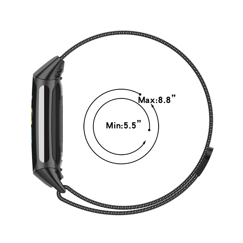 حزام معدني لساعة Fitbit Charge - مراجعة Mesh Strap Metal وسعره