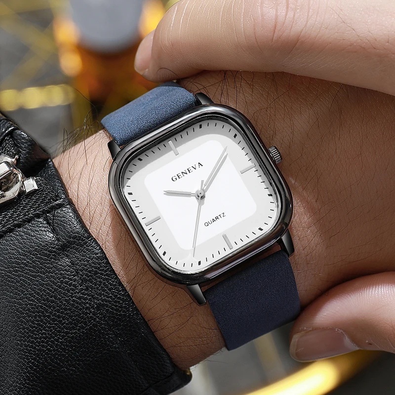 ساعة رجالية عصرية كلاسيكية بمي - مراجعة Leather Watch Band Men وسعره