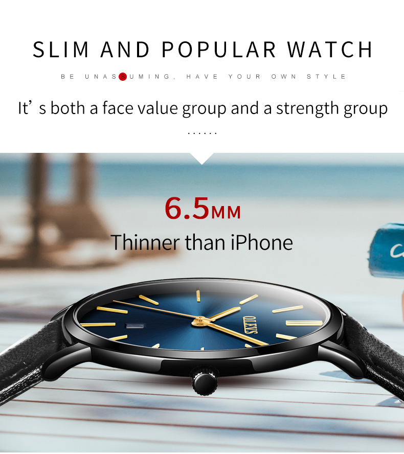 ساعة كوارتز OLEVS أصلية للرجال - مراجعة Leather Watch Band Men وسعره